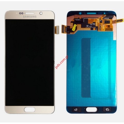 Γνήσια οθόνη σετ Gold Samsung N920F Galaxy Note 5 σε χρυσό χρώμα. Γνήσια οθόνη σετ Gold Samsung N920F Galaxy Note 5 σε χρυσό χρώμα.