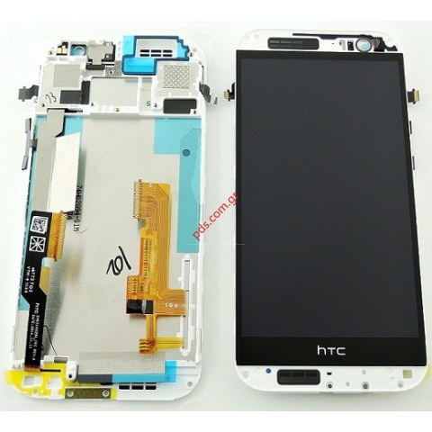 Γνήσια οθόνη σετ HTC One M8s White σε λευκό χρώμα.