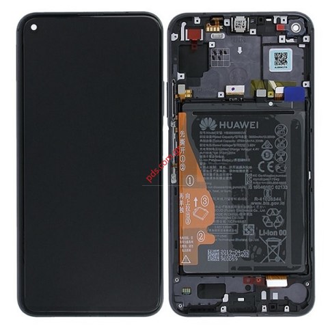 Original set LCD Huawei Nova 5T (YAL-L21) Black Front Cover + Display + Touch Unit (FULL WITH FRAME & BATTERY) Original set LCD Huawei Nova 5T (YAL-L21) Black Front Cover + Display + Touch Unit (FULL WITH FRAME & BATTERY)