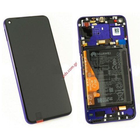 Original se LCD Huawei Nova 5T (YAL-L21) Purple Front Cover + Display + Touch Unit (FULL WITH FRAME & BATTERY) Original se LCD Huawei Nova 5T (YAL-L21) Purple Front Cover + Display + Touch Unit (FULL WITH FRAME & BATTERY)