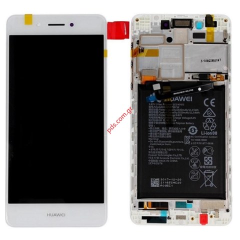 Set LCD Huawei Nova Smart 5.0 (DIG-L21) 2016 White Display Frame Touch screen with digitizer & battery ORIGINAL Set LCD Huawei Nova Smart 5.0 (DIG-L21) 2016 White Display Frame Touch screen with digitizer & battery ORIGINAL