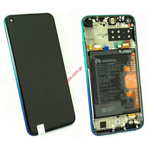 Γνήσια οθόνη σετ Huawei P40 Lite E (ART-L29) Blue frame σε μπλέ χρώμα (W/BATTERY) ORIGINAL Γνήσια οθόνη σετ Huawei P40 Lite E (ART-L29) Blue frame σε μπλέ χρώμα (W/BATTERY) ORIGINAL
