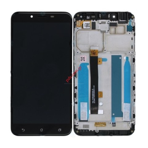 Γνήσια οθόνη σετ LCD Black Asus ZenFone 3 Max ZC553KL With Frame Display with Touch screen digitizer με το πλαίσιο σε μαύρο χρώμα