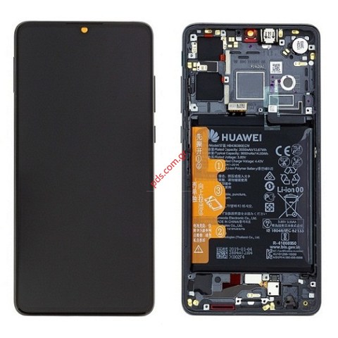 Γνήσια οθόνη σετ LCD Black Huawei P30 (ELE-L29) σε μαύρο χρώμα (Complete with Front cover Finger Sensor Display Touch screen digitizer battery) Γνήσια οθόνη σετ LCD Black Huawei P30 (ELE-L29) σε μαύρο χρώμα (Complete with Front cover Finger Sensor Display Touch screen digitizer battery)