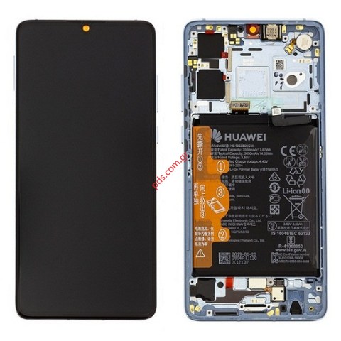 Γνήσια οθόνη σετ LCD Crystal Huawei P30 (ELE-L29) Silver Breathing Crystal σε ανοιχτό χρώμα (Complete with Front cover Display Touch screen digitizer battery) Γνήσια οθόνη σετ LCD Crystal Huawei P30 (ELE-L29) Silver Breathing Crystal σε ανοιχτό χρώμα (Complete with Front cover Display Touch screen digitizer battery)