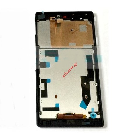 Original front cover LCD display Sony D5322 Xperia T2 Ultra XM50h Dual Black with touch screen 