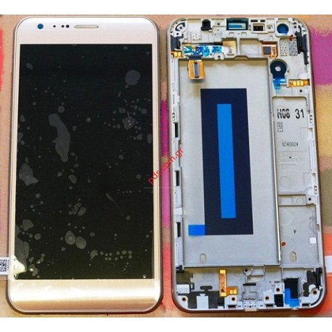 Original set LCD Gold LG K580 X Cam front cover with touch screen and display Original set LCD Gold LG K580 X Cam front cover with touch screen and display