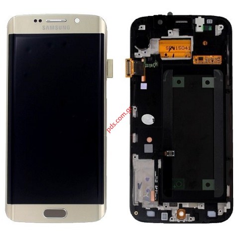 Γνήσια οθόνη σετ LCD Gold Samsung G928F Galaxy S6 Edge Plus σε χρυσό χρώμα Γνήσια οθόνη σετ LCD Gold Samsung G928F Galaxy S6 Edge Plus σε χρυσό χρώμα