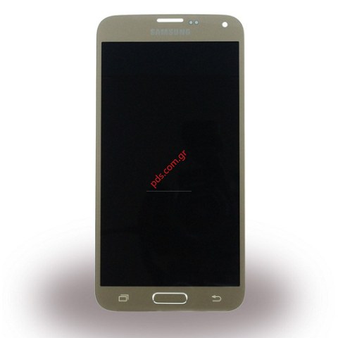Γνήσια οθόνη σετ LCD Gold Samsung SM-G903F Galaxy S5 Neo (Display+LCD+Touchscreen digitizer) σε χρυσό χρώμα  Γνήσια οθόνη σετ LCD Gold Samsung SM-G903F Galaxy S5 Neo (Display+LCD+Touchscreen digitizer) σε χρυσό χρώμα