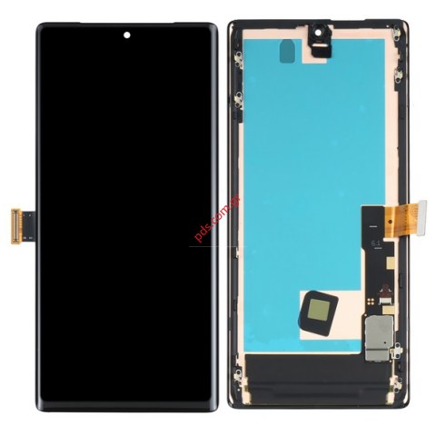 Γνήσια οθόνη σετ LCD Google Pixel 6 PRO (GLUOG) 2021 Black Display Touch screen with digitizer with frame Box ORIGINAL
