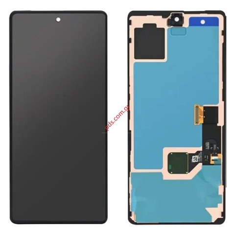 Γνήσια οθόνη σετ LCD Google Pixel 7a (GHL1X) 2023 Black Display Touch screen with digitizer with frame Bulk ORIGINAL