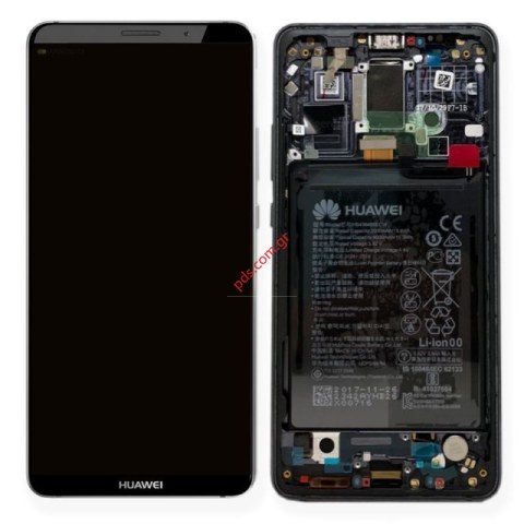 Γνήσια οθόνη σετ LCD Grey Huawei Mate 10 Pro (BLA-L09) Black με την μπαταρία σε γκρί χρώμα ORIGINAL
