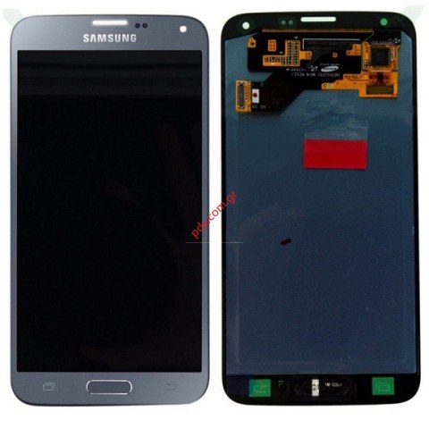 Γνήσια οθόνη σετ LCD Grey Samsung G903F Galaxy S5 Neo (Display+LCD+Touchscreen digitizer) Silver σε σκούρο γκρί χρώμα. Γνήσια οθόνη σετ LCD Grey Samsung G903F Galaxy S5 Neo (Display+LCD+Touchscreen digitizer) Silver σε σκούρο γκρί χρώμα.