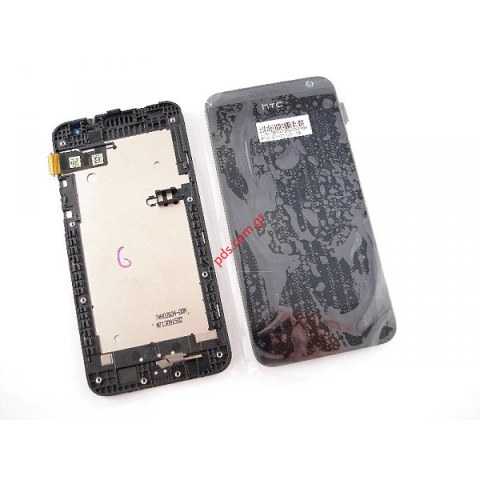 Γνήσια οθόνη σετ LCD HTC Desire 300 Black W/cover