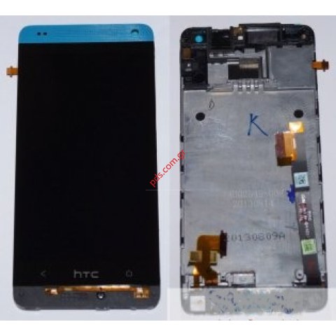 Γνήσια οθόνη σετ LCD HTC One Mini Blue (Front+LCD+Touchscreen) σε μπλέ χρώμα
