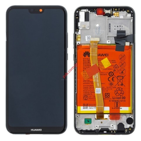 Original set LCD Huawei P20 Lite (ANE-LX1) Black Front cover with Display and Touch screnn digitizer and battery (W/FRAME) Original set LCD Huawei P20 Lite (ANE-LX1) Black Front cover with Display and Touch screnn digitizer and battery (W/FRAME)