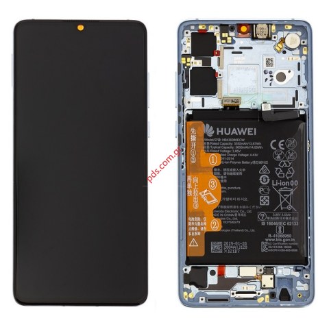 Γνήσια οθόνη σετ LCD Huawei P30 (ELE-L29) Silver Breathing Crystal σε ανοιχτό χρώμα (Complete with Front cover Display Touch screen digitizer battery) NEW VERSION ORIGINAL Γνήσια οθόνη σετ LCD Huawei P30 (ELE-L29) Silver Breathing Crystal σε ανοιχτό χρώμα (Complete with Front cover Display Touch screen digitizer battery) NEW VERSION ORIGINAL
