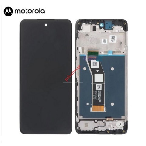 Γνήσια οθόνη σετ LCD Motorola G24 (XT-2423) 2024 Black Display IPS Touch Screen Digitizer & Frame Bulk ORIGINAL
