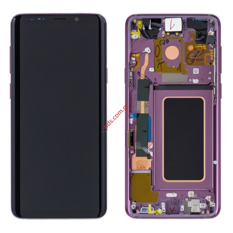 Γνήσια οθόνη σετ LCD Purple Samsung G965F Galaxy S9 PLUS Violet front cover with display touch screen σε μωβ χρώμα