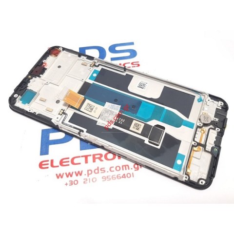 Γνήσια οθόνη σετ LCD Realme 8 5G (RMX3241) 2021 Black W/Frame σε μαύρο χρώμα Display with touch screen and digitizer ORIGINAL SVP