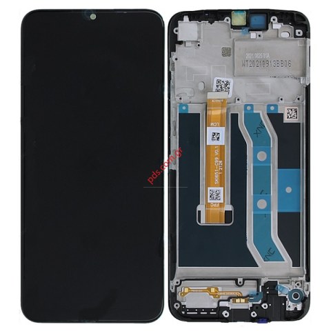 Γνήσια οθόνη σετ LCD Realme C25Y (RMX3269, RMX3268, RMX3265) Display Touchscreen & Digitizer (including frame) Black color Box