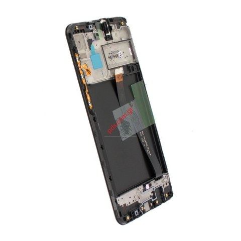Γνήσια οθόνη σετ LCD Samsung A105F Galaxy A10 EU V1 Black Display With Frame touch screen digitizer (ORIGINAL) COMPLETE SET EUROPE