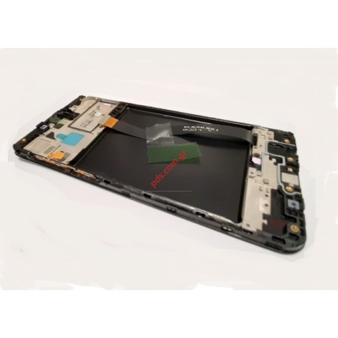 Γνήσια οθόνη σετ LCD Samsung A105F Galaxy A10 EU V1 Black Display With Frame touch screen digitizer (ORIGINAL) COMPLETE SET EUROPE