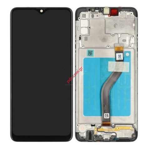 Γνήσια οθόνη σετ LCD Samsung A207F Galaxy A20s (2019) Touch screen with digitizer and frame σε μαύρο χρώμα