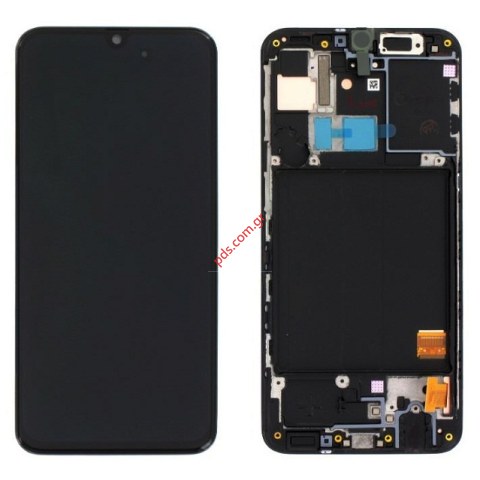 Γνήσια οθόνη σετ LCD Samsung A315F Galaxy A31 Black w/frame (ORIGINAL) SVP BOX
