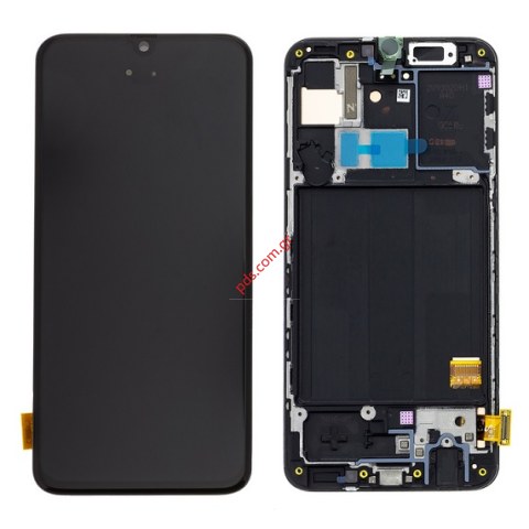 Γνήσια οθόνη σετ LCD Samsung A405 Galaxy A40 Black (Frame Display +Touch screen digitizer Unit) ORIGINAL SVP BOX