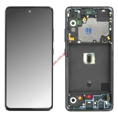 Γνήσια οθόνη σετ LCD Samsung A516 Galaxy A51 5G Black w/frame σε μαύρο χρώμα ORIGINAL