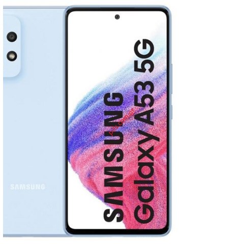 Γνήσια οθόνη σετ LCD Samsung A536B Galaxy A53 Blue W/Frame Display AMOLED Touch screen digitizer σε μπλέ χρώμα ORIGINAL SVP BOX