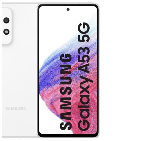 Γνήσια οθόνη σετ LCD Samsung A536B Galaxy A53 White W/Frame Display touch screen digitizer σε λευκό χρώμα ORIGINAL