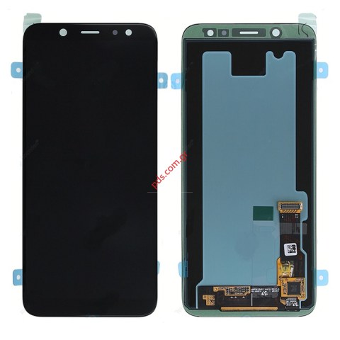 Γνήσια οθόνη σετ LCD Samsung A600F Galaxy A6 2018 Black σε μαύρο χρώμα