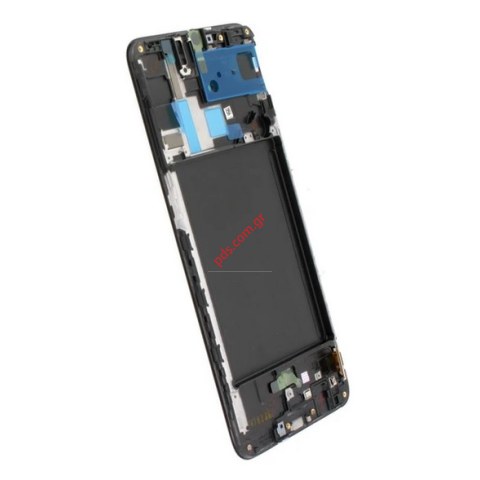 Γνήσια οθόνη σετ LCD Samsung A705 Galaxy A70 2019 Frame Black σε μαύρο χρώμα Display AMOLED module LCD with Touch screen Digitizer ORIGINAL