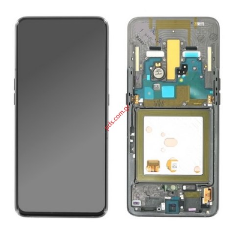 Γνήσια οθόνη σετ LCD Samsung A805 Galaxy A80 Black (Display AMOLED Touch screen digitizer) σε μαύρο χρώμα SVP BOX ORIGINAL