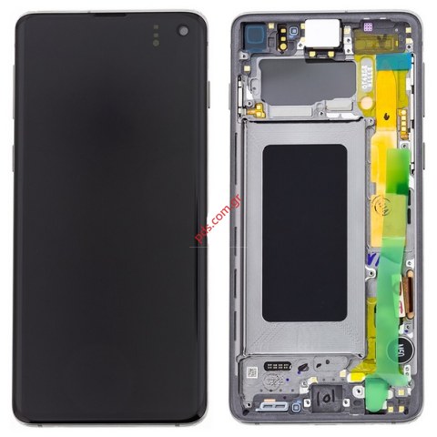 Γνήσια οθόνη σετ LCD Samsung G973 Galaxy S10 Prism Black (Complete Frame Display touch screen with digitizer) σε μαύρο χρώμα Γνήσια οθόνη σετ LCD Samsung G973 Galaxy S10 Prism Black (Complete Frame Display touch screen with digitizer) σε μαύρο χρώμα