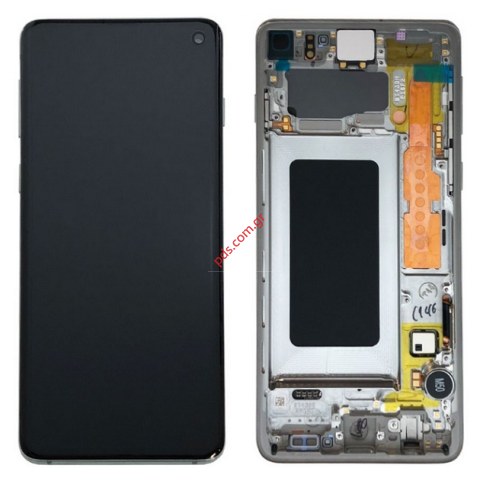 Γνήσια οθόνη σετ LCD Samsung G973 Galaxy S10 Prism Blue (Complete Frame Display touch screen with digitizer) σε μπλέ χρώμα Γνήσια οθόνη σετ LCD Samsung G973 Galaxy S10 Prism Blue (Complete Frame Display touch screen with digitizer) σε μπλέ χρώμα