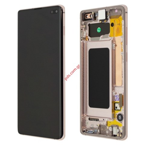 Γνήσια οθόνη σετ LCD Samsung G975F Galaxy S10+ Ceramic white (Complete Frame Display touch screen with digitizer) σε κεραμικό λευκό χρώμα Γνήσια οθόνη σετ LCD Samsung G975F Galaxy S10+ Ceramic white (Complete Frame Display touch screen with digitizer) σε κεραμικό λευκό χρώμα