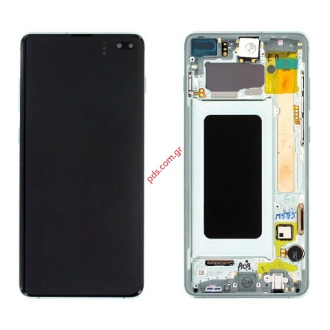 Γνήσια οθόνη σετ LCD Samsung G975F Galaxy S10+ Prism Green (Complete Frame Display touch screen with digitizer) σε πράσινο χρώμα Γνήσια οθόνη σετ LCD Samsung G975F Galaxy S10+ Prism Green (Complete Frame Display touch screen with digitizer) σε πράσινο χρώμα