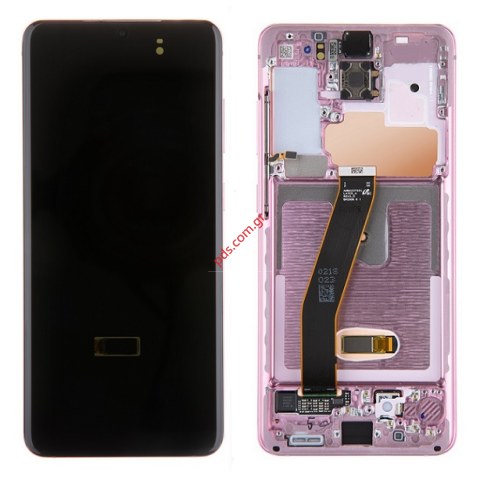 Γνήσια οθόνη set LCD Samsung G980F Galaxy S20 5G Pink (Frame Display + Touch screen digitizer panel) Original Service Pack Box Γνήσια οθόνη set LCD Samsung G980F Galaxy S20 5G Pink (Frame Display + Touch screen digitizer panel) Original Service Pack Box