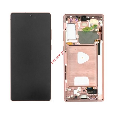 Original set LCD Samsung SM-N980 Bronze Galaxy NOTE 20,  SM-N981 GALAXY NOTE 20 5G σε γκρί χρώμα Original set LCD Samsung SM-N980 Bronze Galaxy NOTE 20,  SM-N981 GALAXY NOTE 20 5G σε γκρί χρώμα