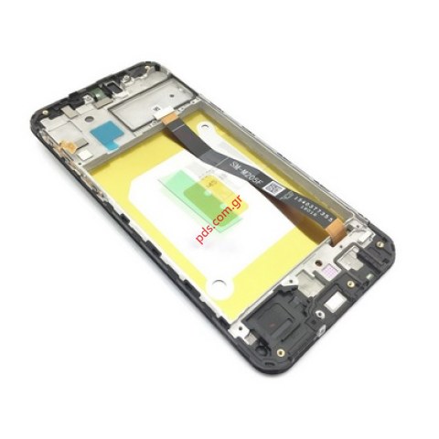 Γνήσια οθόνη σετ LCD Samsung M205 Galaxy M20 Black (Complete with frame Display touch screen and digitizer) σε μαύρο χρώμα