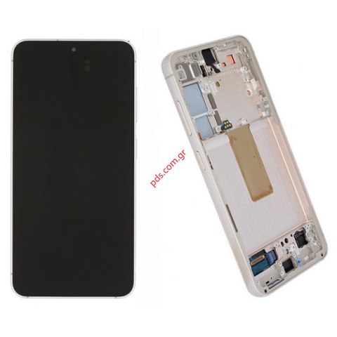 Γνήσια οθόνη σετ LCD Samsung S911B Galaxy S23 5G Cream σε ζαχαρί χρώμα Display Frame Touch screen Digitizer W/FRAME ORIGINAL SVP BOX Γνήσια οθόνη σετ LCD Samsung S911B Galaxy S23 5G Cream σε ζαχαρί χρώμα Display Frame Touch screen Digitizer W/FRAME ORIGINAL SVP BOX