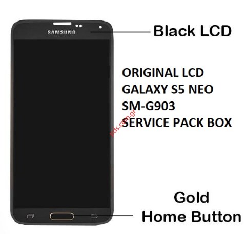 Γνήσια οθόνη σετ LCD Silver Samsung SM-G903F Galaxy S5 Neo (Display+LCD+Touchscreen digitizer) σε μαύρο χρώμα Γνήσια οθόνη σετ LCD Silver Samsung SM-G903F Galaxy S5 Neo (Display+LCD+Touchscreen digitizer) σε μαύρο χρώμα