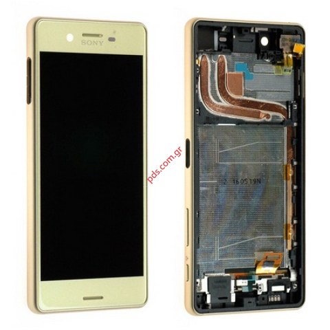 Original set LCD Sony Xperia X Performance F8131 Lime Green with frame  Original set LCD Sony Xperia X Performance F8131 Lime Green with frame