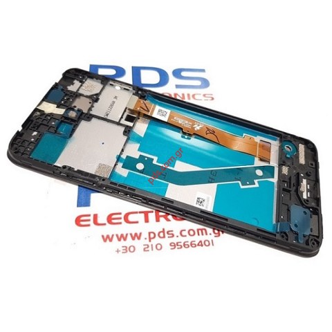 Γνήσια οθόνη σετ LCD TCL 10SE (T766H) Black W/Frame ORIGINAL