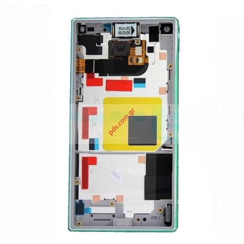 Original set LCD White Sony Xperia Z5 Compact E5803, E5823 (front cover with touch screen and display LCD)