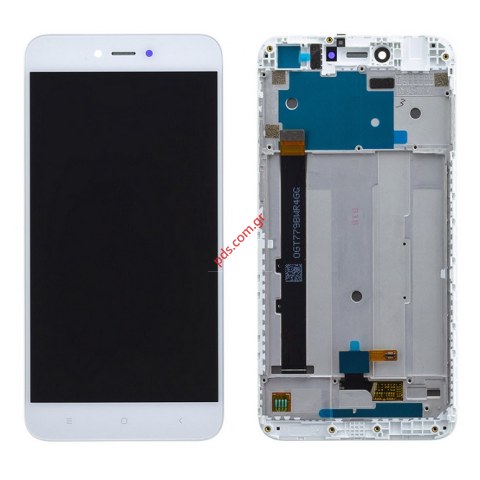 Γνήσια οθόνη σετ LCD Xiaomi Redmi 5A White σε μαύρο χρώμα (ΜΕ FRAME) Display with frame Touch screen with digitizer Γνήσια οθόνη σετ LCD Xiaomi Redmi 5A White σε μαύρο χρώμα (ΜΕ FRAME) Display with frame Touch screen with digitizer