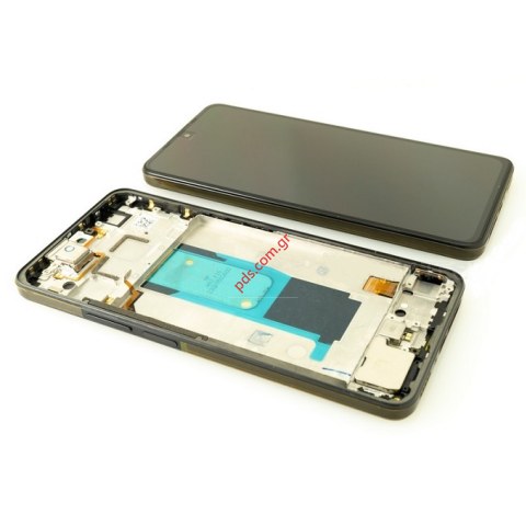 Γνήσια οθόνη σετ LCD Xiaomi Redmi Note 11 Pro Plus 5G Black (21091116UG) σε μαύρο χρώμα w/Frame Touch screen Digitizer Blister ORIGINAL